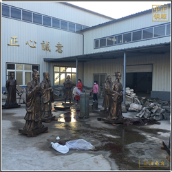 鑄銅關公 3米純銅人物雕塑