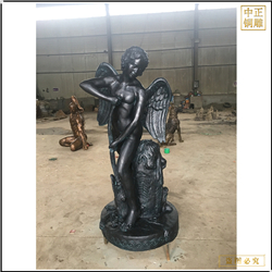 鑄銅關(guān)公 西方人月亮女神雕像