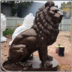 鑄銅關(guān)公 歐式獅子雕塑