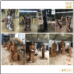 鑄銅關公 古代人物銅雕塑價格