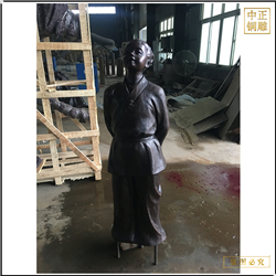 鑄銅關(guān)公 古代小孩銅雕塑鑄造