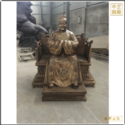 鑄銅關(guān)公 古代人物雕塑坐像