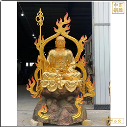 鑄銅關公 地藏王菩薩貼金銅像