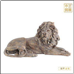 鑄銅關公 西洋獅子雕塑