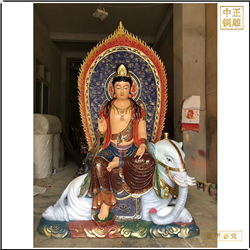 鑄銅關公 寺院廟宇文殊普賢雕塑