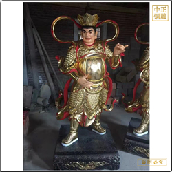 鑄銅關(guān)公 彩繪四大天王銅佛像鑄造廠