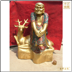 鑄銅關(guān)公 廟宇十八羅漢銅雕