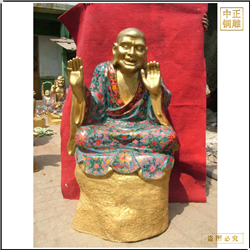 鑄銅關(guān)公 加工坐像鑄銅十八羅漢佛像