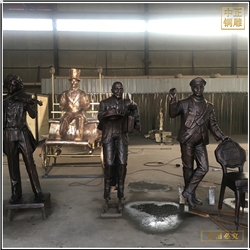 鑄銅關(guān)公 步行街人物雕塑訂購