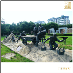 鑄銅關公 園林大型景觀人物雕塑