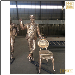 鑄銅關公 吹拉彈唱人物雕塑鑄造