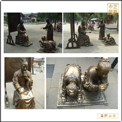 鑄銅關(guān)公 古代人物祈福銅雕塑