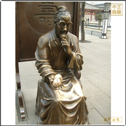 鑄銅關(guān)公 古代老頭過(guò)壽人物銅雕塑