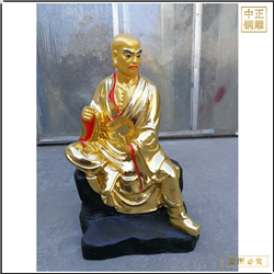 鑄銅關公 一套十八羅漢雕塑定制