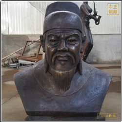 鑄銅關公 半身像人物銅雕塑鑄造