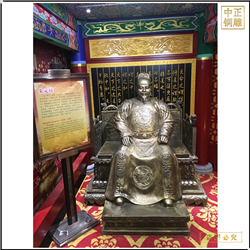 鑄銅關公 室內朱元璋銅雕塑