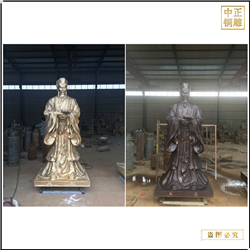 鑄銅關公 純銅朱熹人物雕塑