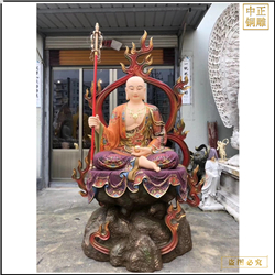 鑄銅關(guān)公 彩繪地藏王銅佛像鑄造