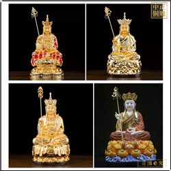 鑄銅關公 不同樣式寺廟地藏王銅佛像