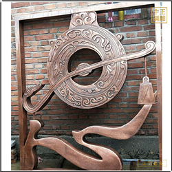 鑄銅關公 銅浮雕擺件定制