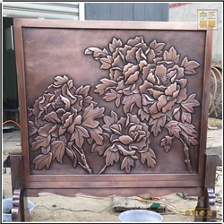 鑄銅關(guān)公 景觀銅浮雕屏風(fēng)