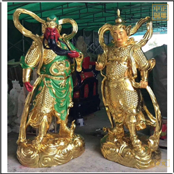 鑄銅關(guān)公 小型38公分韋陀銅佛像