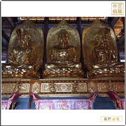 鑄銅關公 西方三圣佛像批發