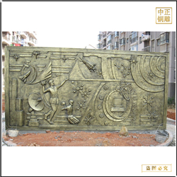 鑄銅關公 校園景觀銅浮雕鑄造