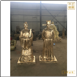 鑄銅關公 銅雕廠家鑄造古代人物雕塑