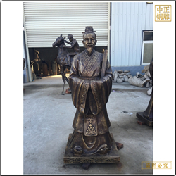 鑄銅關公 古代上朝人物銅雕塑