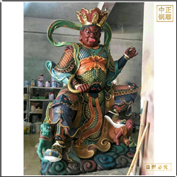 鑄銅關公 純銅四大天王雕塑