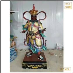 鑄銅關公 大型彩繪四大天王銅像