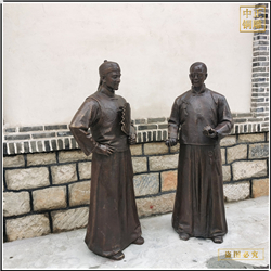 鑄銅關公 大型古代人物銅雕塑鑄造廠