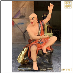 鑄銅關公 彩繪十八羅漢銅佛像銷售價格