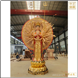 鑄銅關公 供應千手觀音菩薩銅像價格