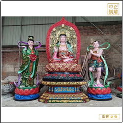 鑄銅關公 南海滴水觀世音雕像