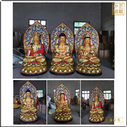 鑄銅關公 銅像西方三圣菩薩銅佛像