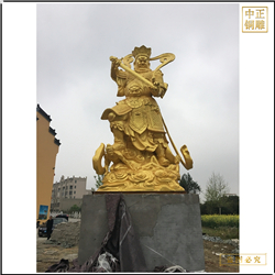 定制貼金四大天王銅佛像 定制貼金四大天王銅佛像