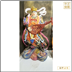 彩繪站像四大天王佛像 彩繪站像四大天王佛像