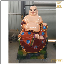 鑄銅關公 彩繪大型十八羅漢銅雕塑