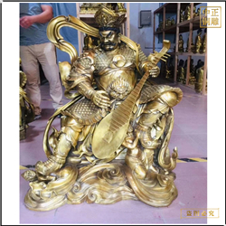 制作寺廟佛堂四大天王銅雕擺件 制作寺廟佛堂四大天王銅雕擺件