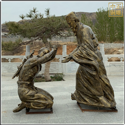 鑄銅關公 大型室外負荊請罪人物雕塑