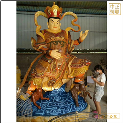 鑄銅關公 廠家批發站像四大天王佛像