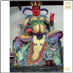 鑄銅關公 制作2.3米銅四大天王佛像