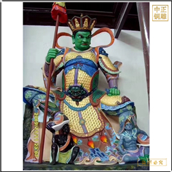 鑄銅關公 鍍金四大天王佛像定制