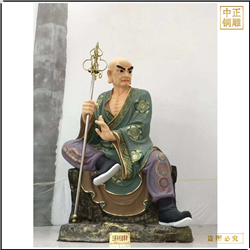 鑄銅關公 鑄銅十八羅漢佛像雕塑廠家