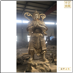 貼金寺院韋馱佛像 貼金寺院韋馱佛像