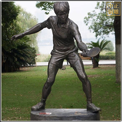 鑄銅關公 乒乓球運動雕塑