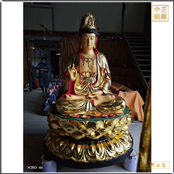 鑄銅關公 貼金觀音銅佛像鑄造廠