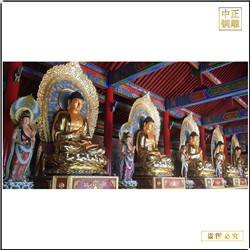 貼金釋迦牟尼佛銅像 貼金釋迦牟尼佛銅像